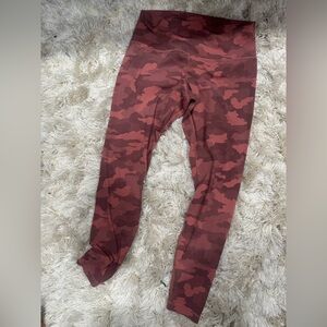 Lululemon Pink Camo Leggings